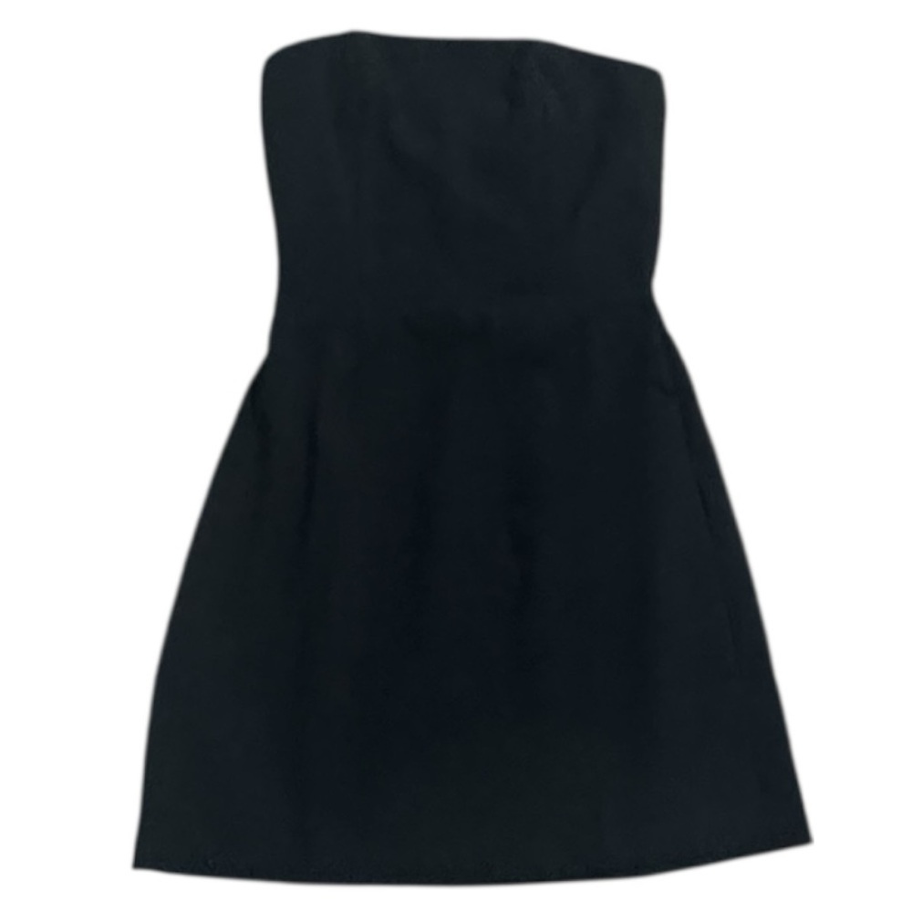 Song of Style Classic Black Strapless Mini Dress Smocked Back XS Party Vacation